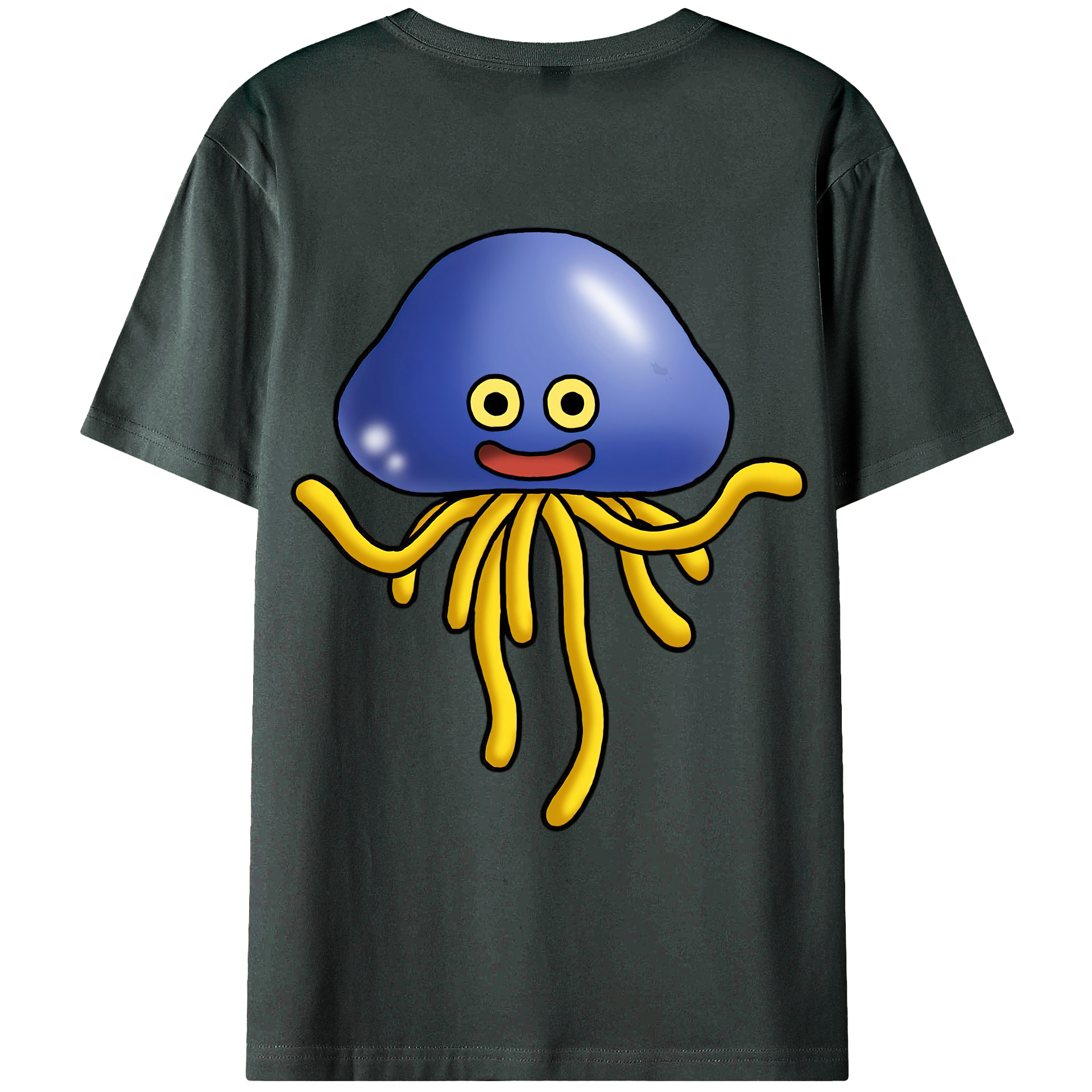 （画像用） ドラゴンクエスト Doragon Kuesuto Dragon Quest 綿100％ メンズ半袖Tシャツ（バックプリント） 通気性